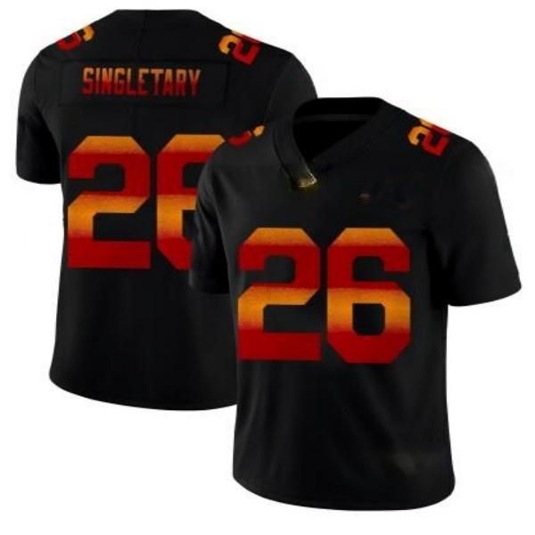 

men #26 devin singletary leopard print fashion vapor limited women youth nfl jersey black, Black;red