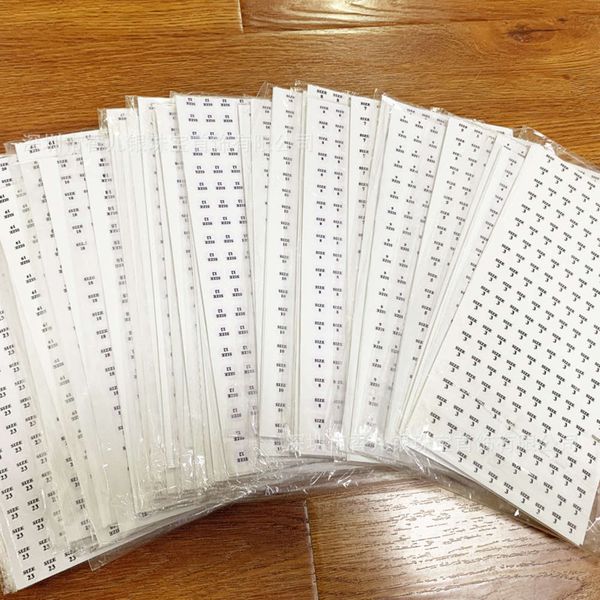 

Luxurys Designers Fashion Ring jewelry code number code number label sticker, Silver