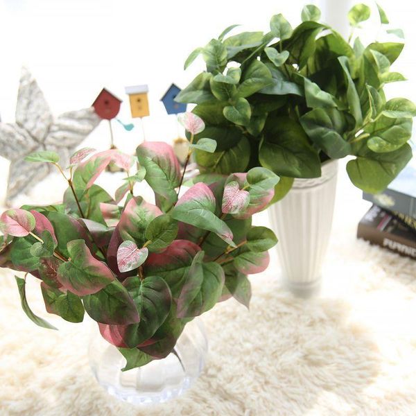 

decorative flowers & wreaths artificial green radish leaves plant wall material scene simulation wedding decoration for home df47171