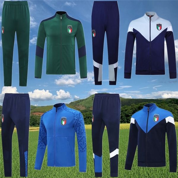 

2020 2021 italy belotti jacket training suit soccer 20 21 verratti bonucci zaninlo jorginho football survetement sportswear set tracksuit, Black