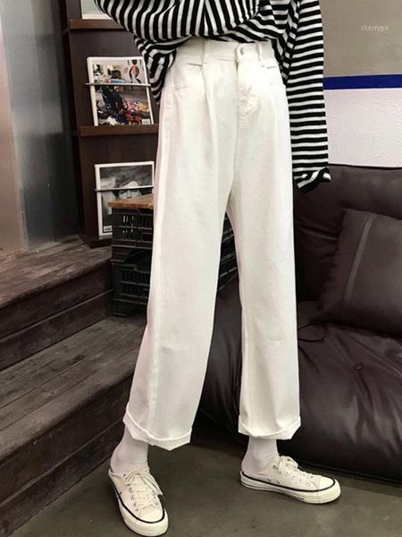 

yamdi denim pants women jeans woman pantalon denim trousers 2020 autumn winter button streetwear high waist vintage solid slim p1, Blue
