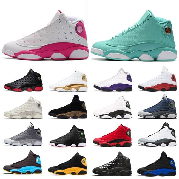 

13 13s flint 2021 men basketball shoes size 5.5-13 lucky green soar playground lakers mens womens sports sneakers trainers
