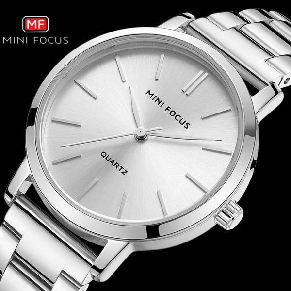 

minifocus luxury brand simple quartz womens watches dress women bracelet watch waterproof gift girlfriend 2020, Slivery;brown