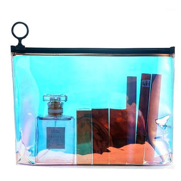 

travel transparent cosmetic bag fashion paillette zipper make up case organizer storage makeup toiletry beauty wash kit bath bag1