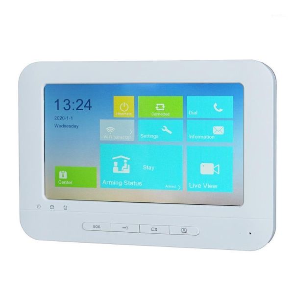 

video door phones hik multi-language ds-kh1310-al touch indoor monitor,phone app p2p, ip doorbell monitor, intercom monitor,build-in wifi1