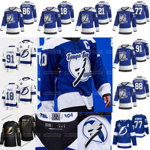 

tampa bay lightning 2021 reverse retro victor hedman nikita kucherov steven stamkos anthony cirelli brayden point mcdonagh johnson jersey, Black;red