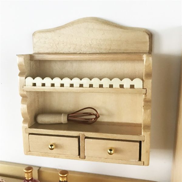 

1: 12 mini doll house dollhouse kitchen rack pocket furniture sand table accessories shooting props handmade design crsm