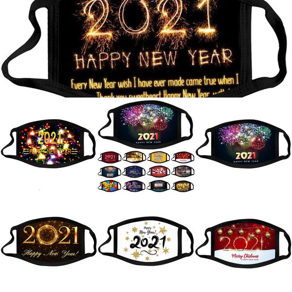 

mouth face designer mask 2021 washable dust and haze masks happy new year facemask inoutletxufi