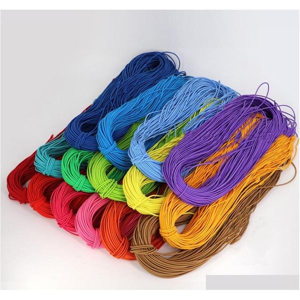 

2.5mm colorful high-quality round elastic band round elastic rope rubber band string cord elastic line diy sewing craft qylbst bwkf