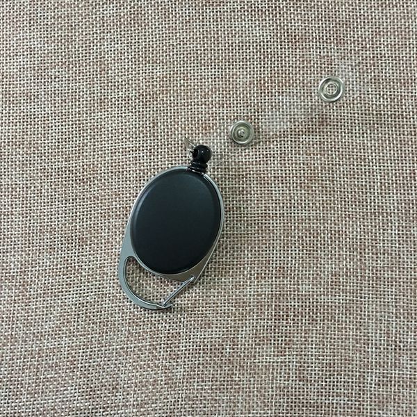 

anti-theft telescopic keychain pull key ring creative rope buckle, Silver