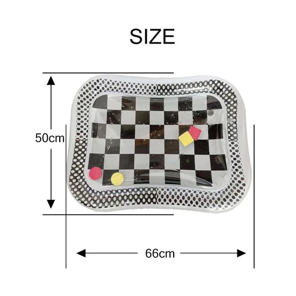 

baby cool closing mat младенческая летняя вода играет ковер черный и белая сетка дети бинокль визуальное развитие упражнения jellcie