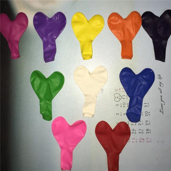 

20pcs 10inch pink heart shape latex balloon wedding decoration globos birthday baby shower valentine's day party supplies pa113 wmtadt