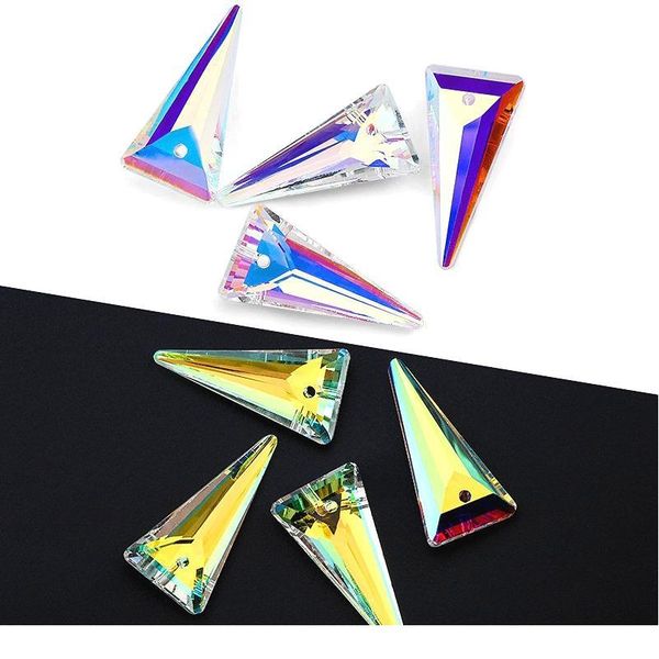 

8pcs/lot 6480 spike pendant rhinestone crystal beads gens for earring necklace making diy jewelry acc jllhbt