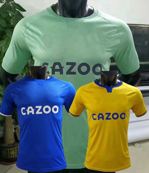 

player version 2020 2021 everton soccer jerseys james allan doucoure y.mina sigurdsson richarlison bailey 20 21 football shirt, Black;yellow