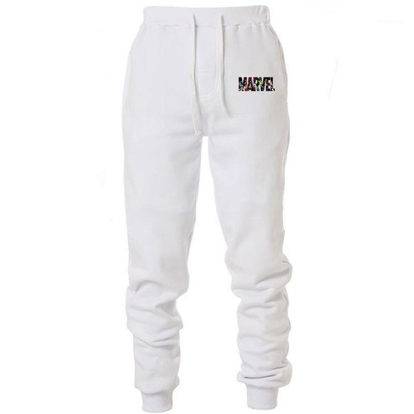 

2019 new men's jogging marvl men's pants casual pants gym muscle cotton fitness exercise hip hop stretch m-2xl1, Black