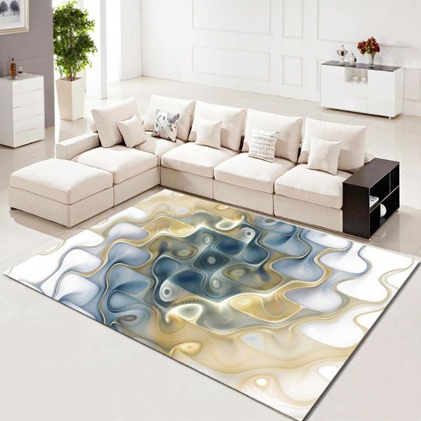 

carpet rug for living room printing geometric wood floor rug non-slip antifouling carpet for bedroom parlor
