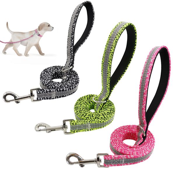 

nylon reflective lead walking running training, belt rope small, medium and large pet dog supplies