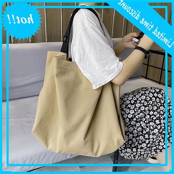 

2020 new large capacity canvas women's fashion handbag one shoulder tote bag