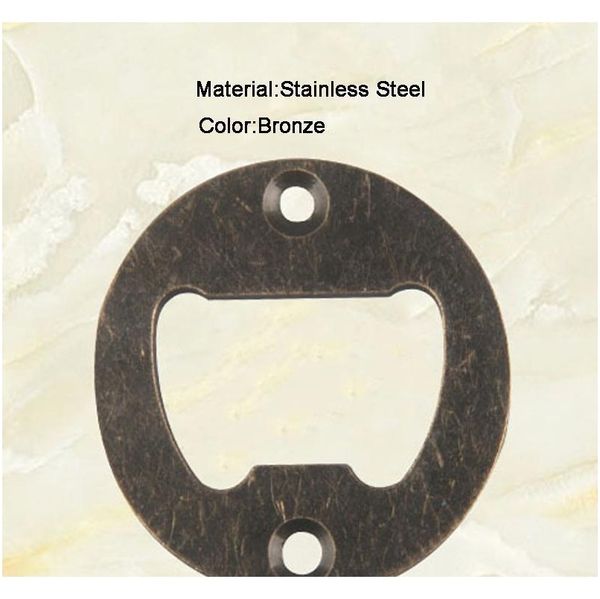 

stainless steel round bottle opener compact portable bottle opener part with countersunk holes metal strong polished bot jllokv sport777