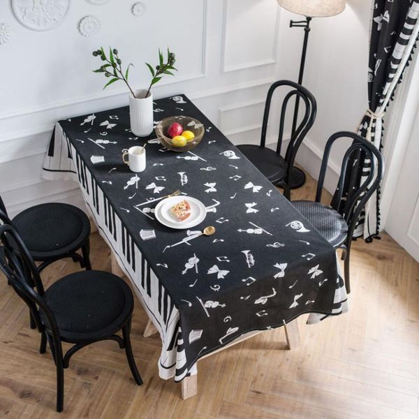 

table cloth geometric tablecloths print cushion cover piano home furniture dustproof decor coffee background