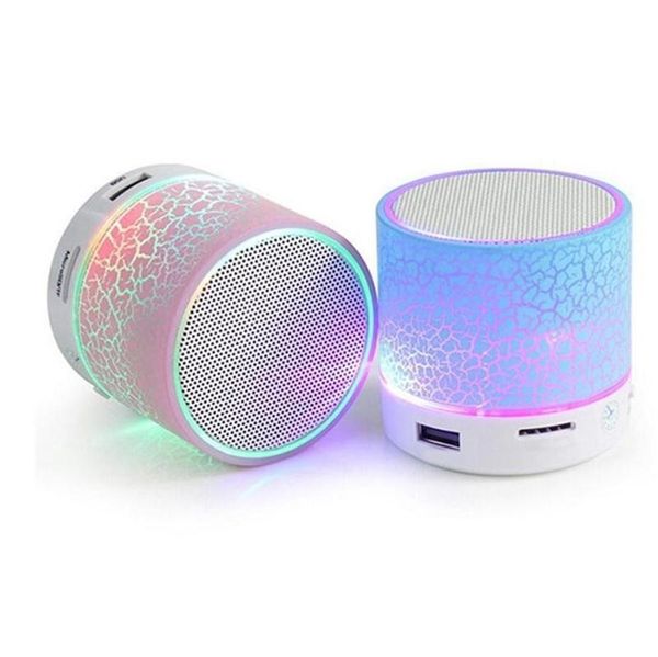 Altoparlante Bluetooth Altoparlante wireless LED A9 Subwoofer Stereo Lettore HiFi Supporto scheda SD PC con microfono per telefono Android IOS