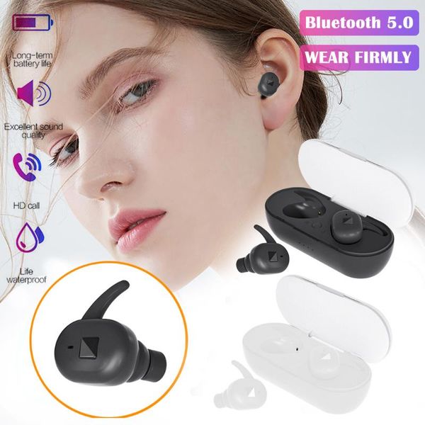

new earphone wireless headsets bluetooth mini in-ear stereo earbuds with portable charging box 5.0 gaming earphones for phones