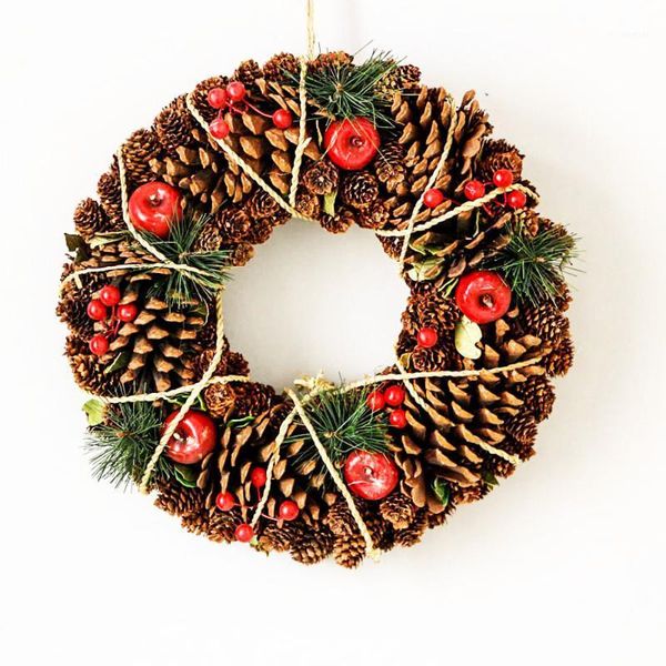 

decorative flowers & wreaths rustic grarland wreath home decoration autumn wedding decors country fall winter christmas natal accessories1