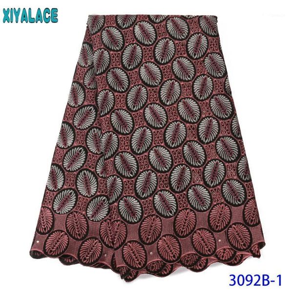 

ribbon nigerian voile lace in switzerland african cotton fabric stoned holes for dress sewingÂ ks3092b1, Pink;blue