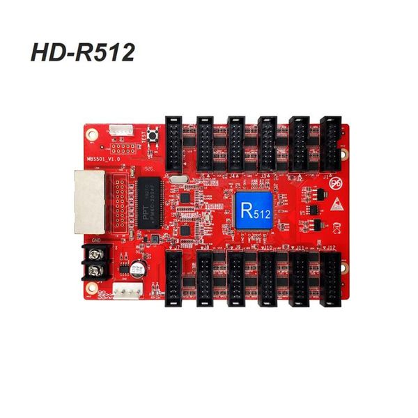 

display hd-r512 hub75 data interface rgb full color led receiving card, 256x256 pixels, support all modules control card