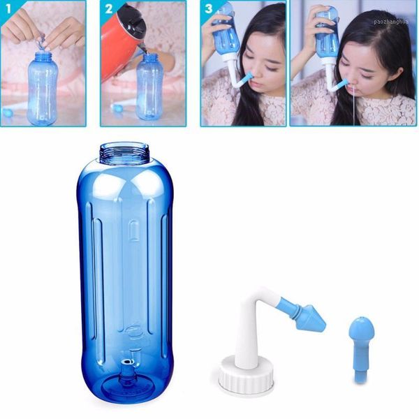 

500ml adults children nose wash system pot sinus & allergies relief rinse neti1 nasal aspirators#