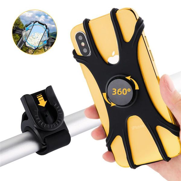 

tkey universal bike phone holder silicone motorcycle bike handlebar stand mount bracket phone holder for