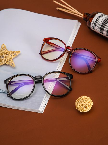 

2019 blue light men's and women's frame anti competition net red flat glasses computer goggles new trend