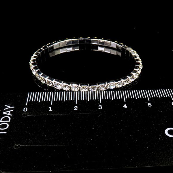 

bracelet lnrrabc popular 1pc sale new fashion bangle wristband crystal rhinestones stretch shine wedding bridal, Golden;silver
