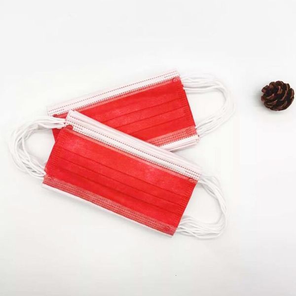 

3 dis-posable face masks 50pcs/bag colorful mask layer balck gray pink dust mouth masks cover 3-ply non