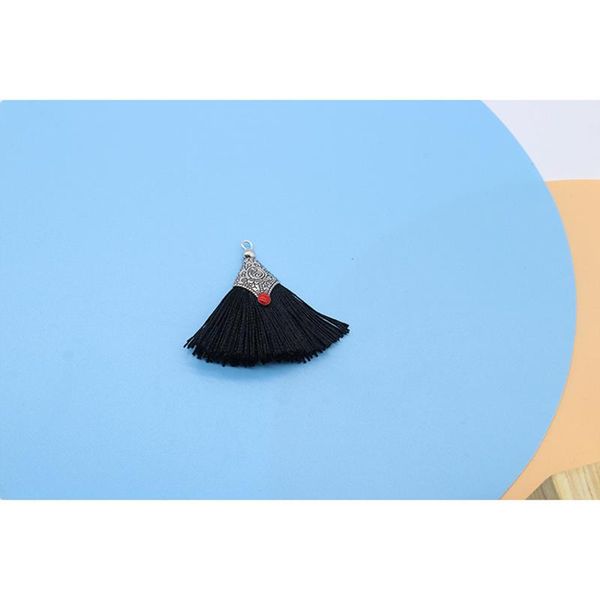

2 10pcs metal caps silk tassel fringe pendant diy crafts material color tassels trim curtains decor earrings jewelry components h bbybdx
