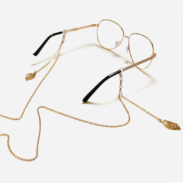 

fashion women gold silver color eyeglass chains sunglasses necklace leaves glasses chain eyewears cord holder neck strap rope h bbylif