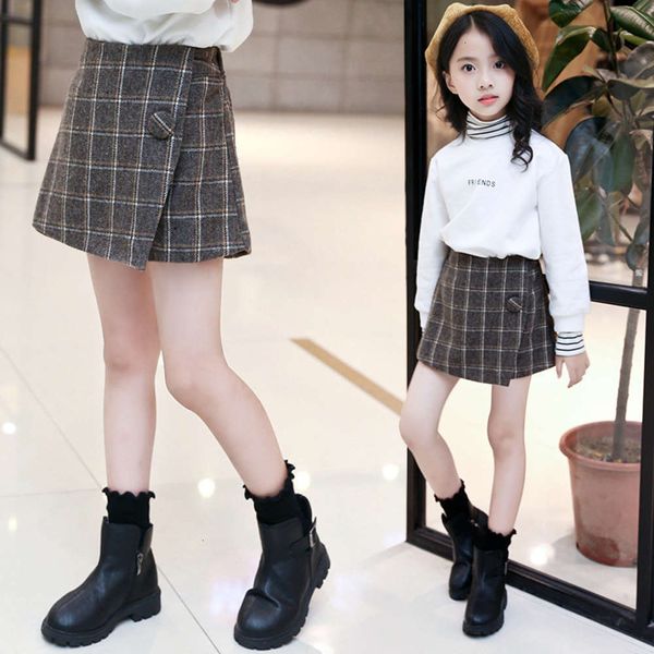 

sle new girls' 2020 autumn foreign and winter korean children's drs skirt, Blue