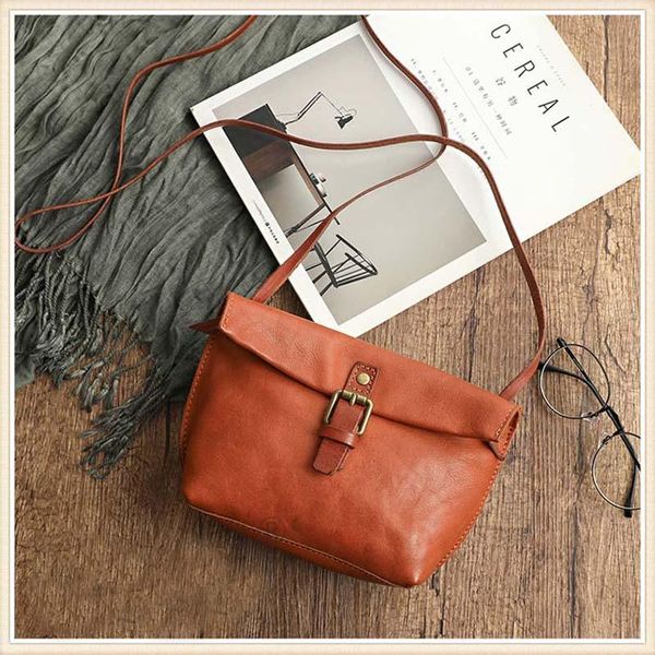 

totes luufan vintage genuine leather women bags lady cow shoulder bag girls female soft crossbody brown black