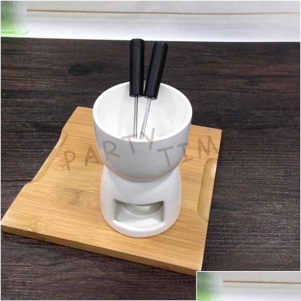 

cheese mini chocolate fondue set, hightea serving fondue pot, min jllvlq eatout