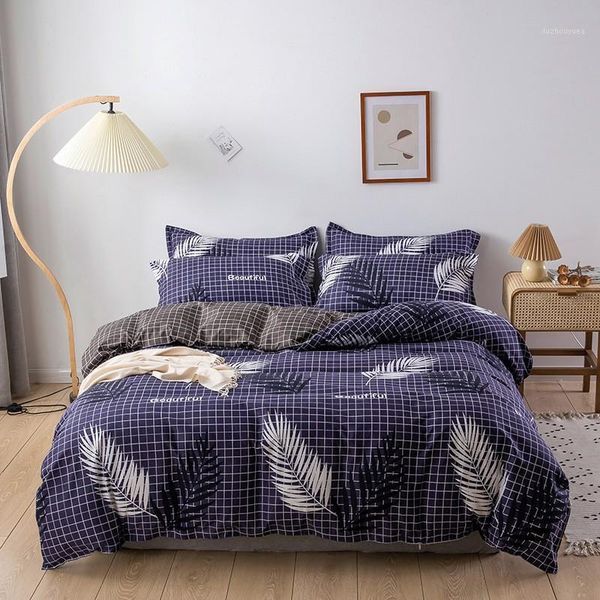 

tropical plants print girl boy kid bed cover set duvet cover child bed sheets and pillowcases comforter bedding set 610711