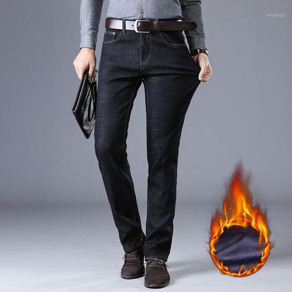 

airgracias 2020 new men's fashion jeans business casual stretch denim trousers soft mens pants 28-421, Blue
