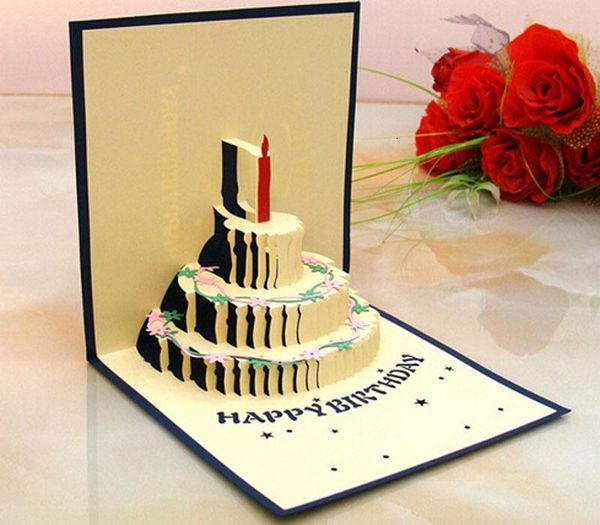 

factoryj29zgift pop card birthday up cake greeting 3d blessing handmade paper silhoue & creative happy christmas cards