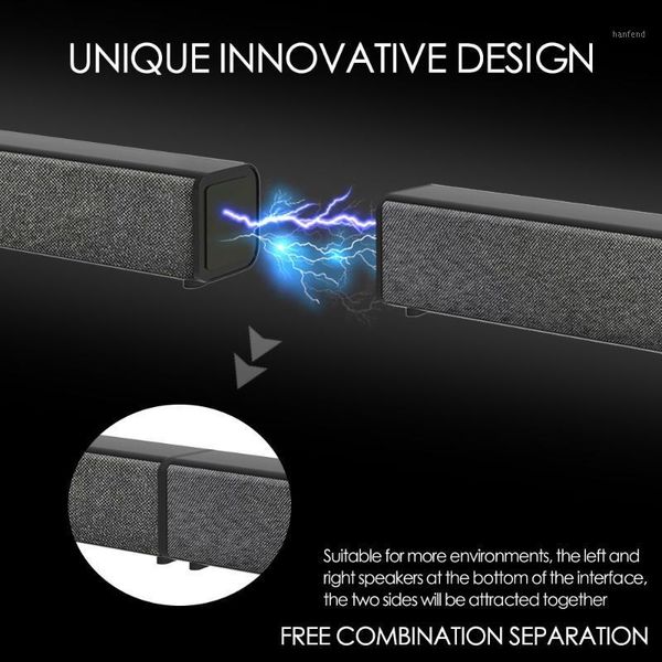 

tv soundbar home theater 20w bluetooth speaker portable column super bass 4dstereo subwoofer music center for computer speakers1