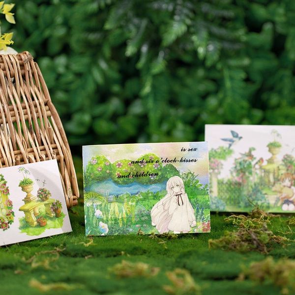 

6 шт упаковка японская cherry blossom stationery наклейки пейзаж путешествия наклейки декоративные наклейки diary scrapbook принадлежности w