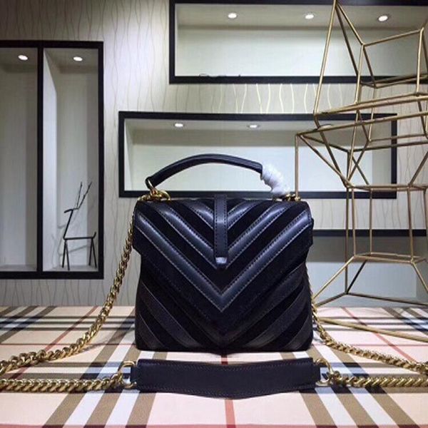 

bags classic striped genuine leather v chain strap shoulder handbag flap satchel bags crossbody handbags shopping tote mqoks qynf