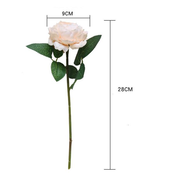 

factory new arrival 28cm stem home silk artificial peony wedding decoration western rose marrige decorative flower party