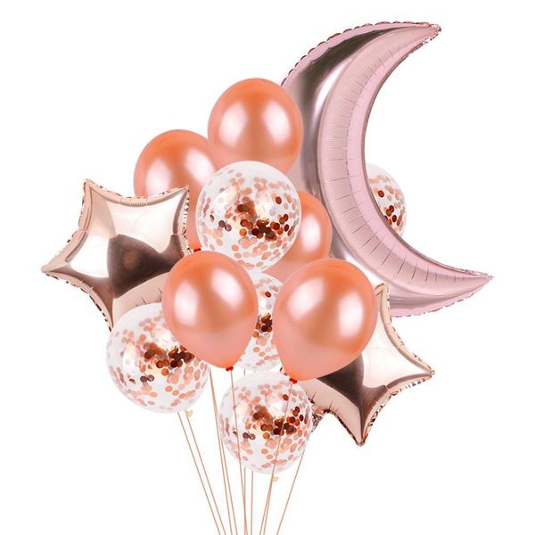 

fengreise rose gold balloon balloon foil champagne star balloons свадьба декор latex ballon для праздничных украшений день рождения jlljgn