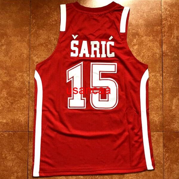 Benutzerdefinierte #15 Basketball Jersey alle genäht Nummer Name Trikots Größe XS-3XL 4XL Weste Ncaa