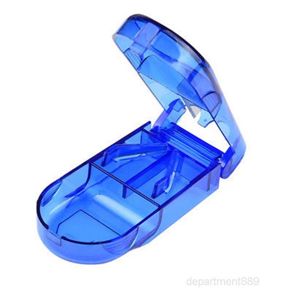 

a-pill half compartment cutter splitter medicine home storage box 3 colors owc1100