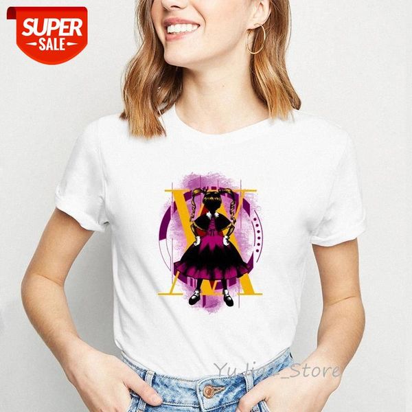 

vogue tshirts women kawaii hunter x hunter t shirt femme summer cartoon print female t-shirt harajuku shirt anime #ma6m, White